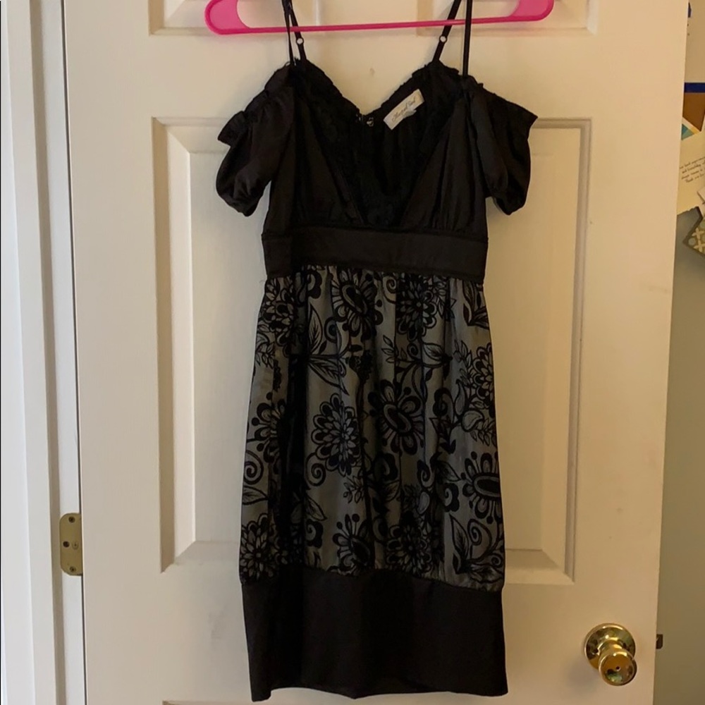 Black dress with lace